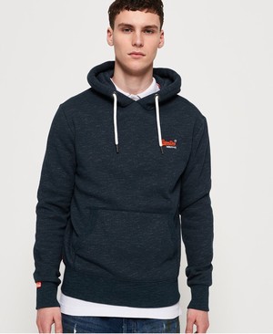 Superdry Orange Label Classic Overhead Férfi Kapucnis Pulóver Sötétkék | OKPSJ5820